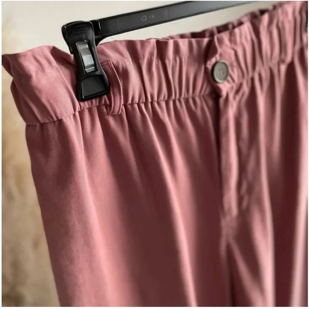 Zara Blush Pink Paper bag Pants - Picture 5 of 9